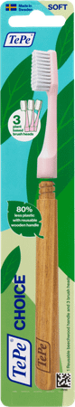 Tepe Choice Regular Soft Pink Tandenborstel+3 Kop.