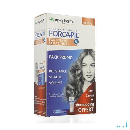 Forcapil Ontdekkingspack Caps 2X60+Sh 200  ml Grat.  -  Arkopharma