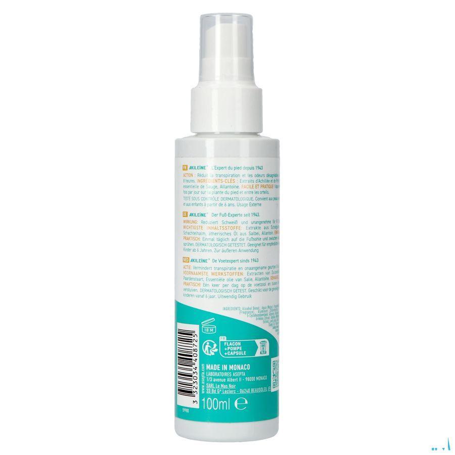 Akileine Groen Deo Biactif Anti tran.vapo100 ml 103130  -  Asepta