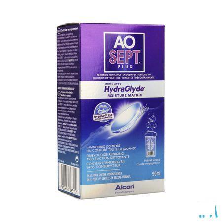 Aosept Plus Met Hydraglyde 1x 90 ml + 1 Lenscase