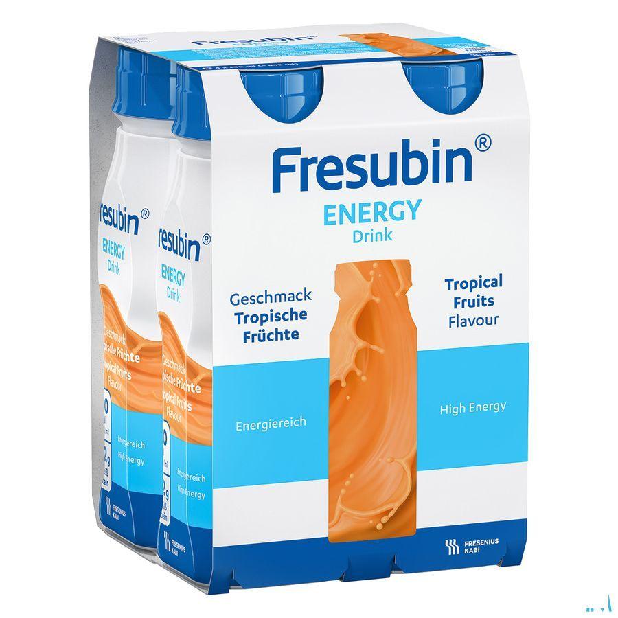 Fresubin Energy Drink Fruits Tropicaux Flacon 4x200 ml  -  Fresenius