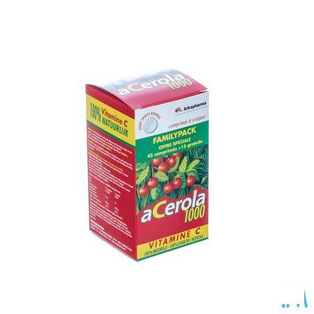Arkovital Acerola 1000 Familypack Comprimes A Macher 60  -  Arkopharma