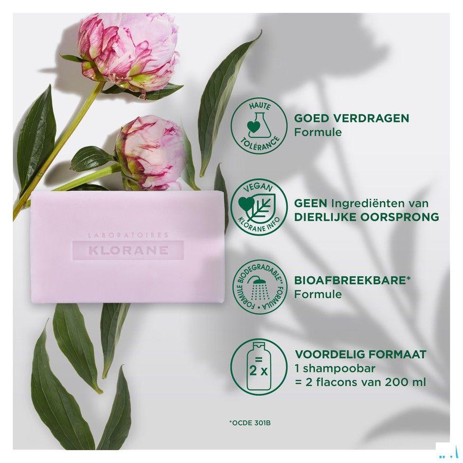 Klorane Capil. Shampoo Bar Pioenroos 80 gr