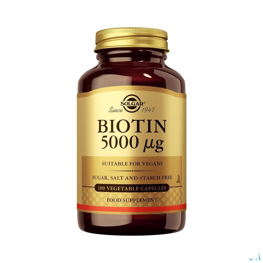 Solgar Biotin 5000 µg V-Capsule 100  -  Solgar Vitamins