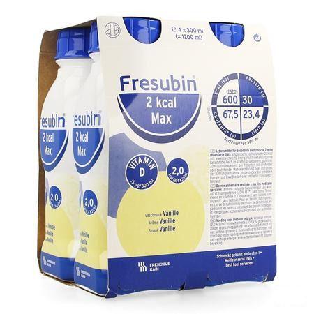 Fresubin 2kcal Drink Max Vanille Flacon 4x300 ml  -  Fresenius