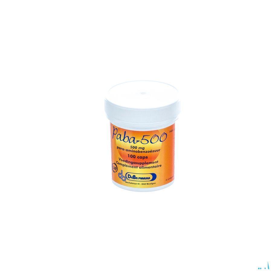 Paba Capsule 100x500 mg  -  Deba Pharma