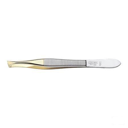 Morser Pincet, Schuine Punten, Verguld Nr 24b  -  Eureka Pharma