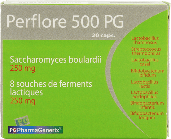 Perflore 500 Pg Pharmagenerix Capsule 20  -  Superphar