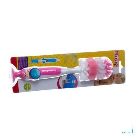Nuby Flessenborstel Met Kleinere Speenborstel En Zuignap  -  New Valmar