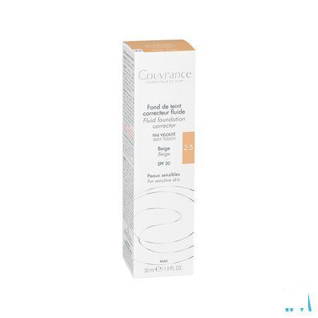 Avene Couvrance Fdt Correct. Fluide 2,5 Beige 30 ml  -  Avene