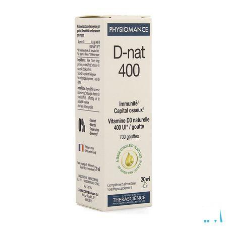 D-Nat 400 Flacon Druppels 20 Ml Physiomance PHY268  -  Therascience