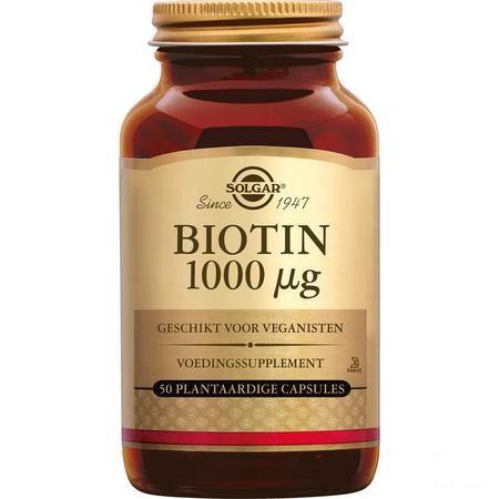 Solgar Biotin 1000 µg V-Capsule 50  -  Solgar Vitamins