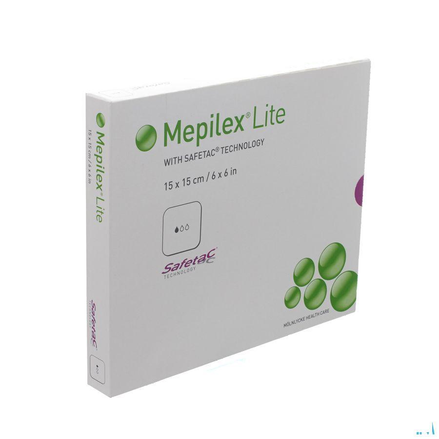 Mepilex Lite Dun Verband Sil Ster 15x15,00cm 5 284300  -  Molnlycke Healthcare