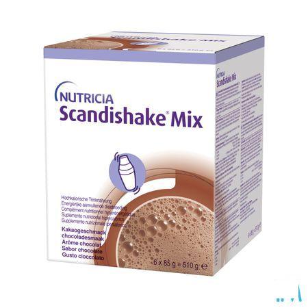 Scandishake Mix Chocolade Zakje 6X85G Nf