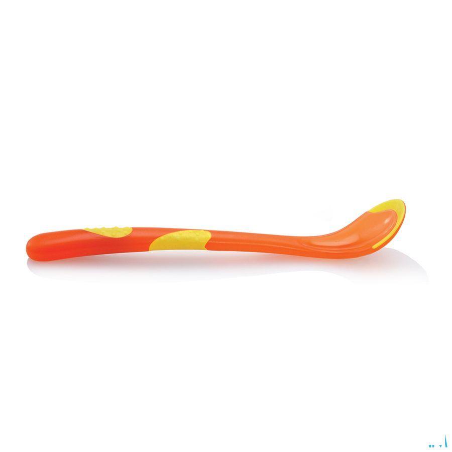 Nuby Warmtegevoelige Lepel Met Lange Handgreep - 2stk - 6m +   -  New Valmar