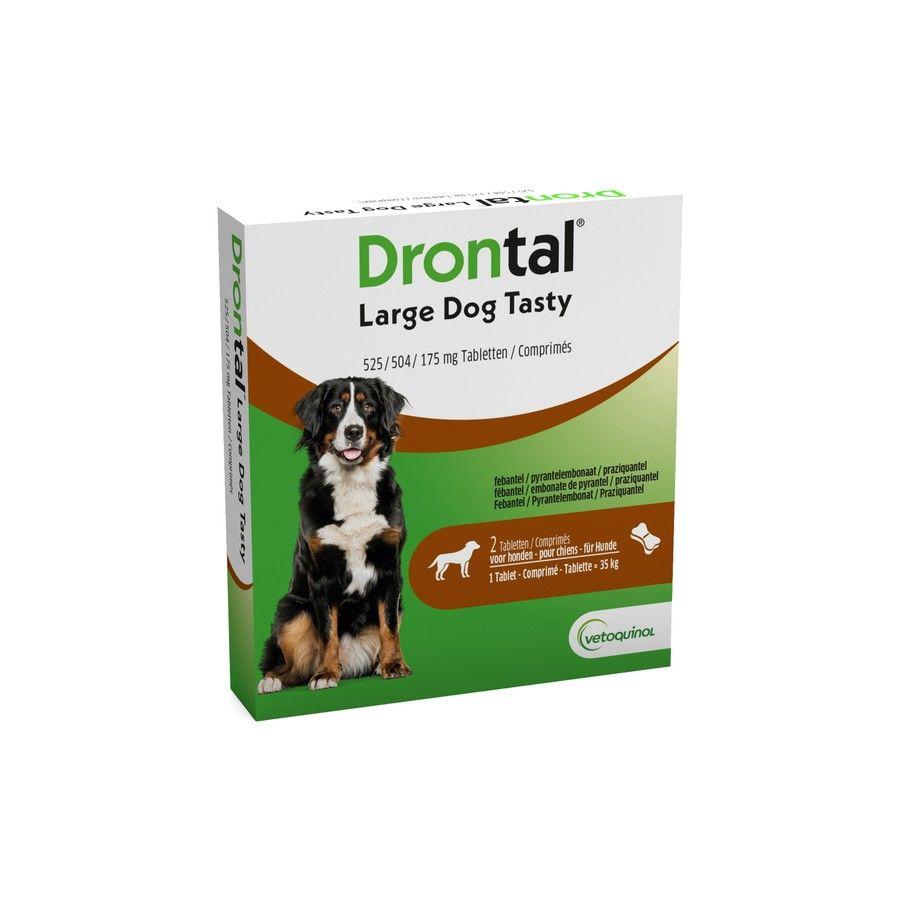 Drontal Large Dog Tasty 525/504/175 mg Tabletten 1x2