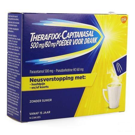 Therafixx-Capitanasal 500/60 mg Sol Buv Sach 14X6G