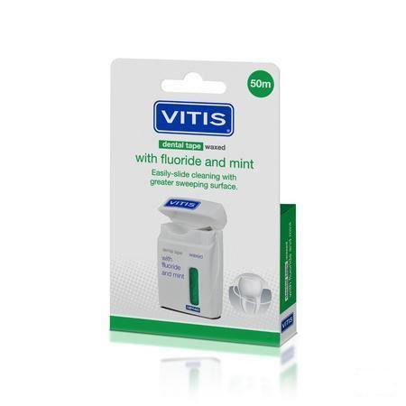 Vitis Tape Waxed Fluor Mint 50m 1502  -  Dentaid