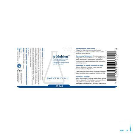 Biotics A-Mulsion 29.6 ml  -  Energetica Natura