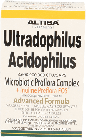 Altisa Ultradophil.acidoph. + inuline Adv. V-Capsule 60  -  Dieximport