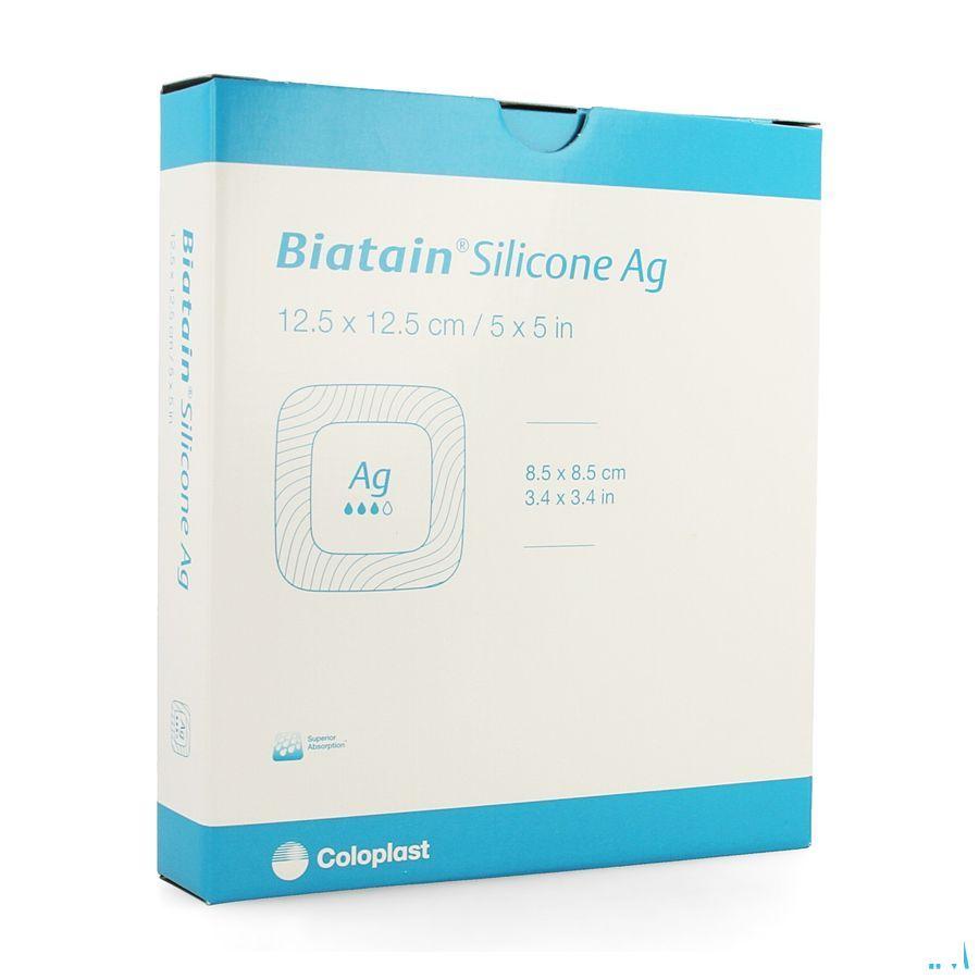 Biatain Silicone Ag 12,5Cmx12,5Cm 5 39638  -  Coloplast