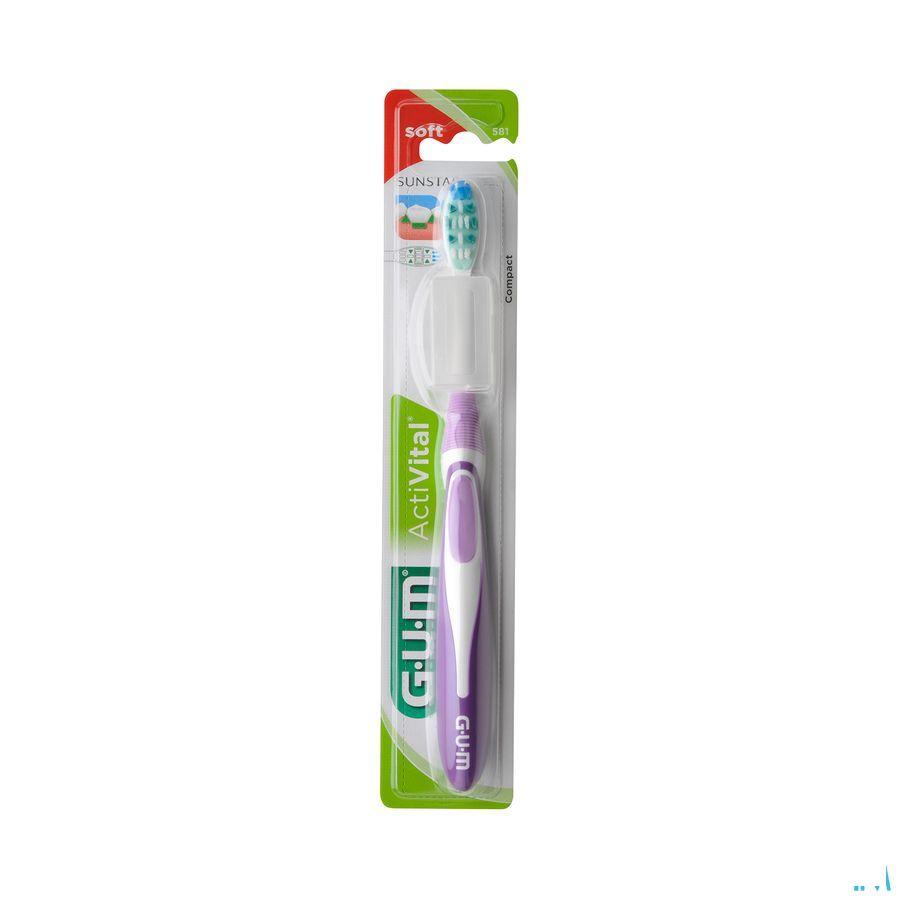 Gum Activital Comprimes Brosse Dents Soft 581