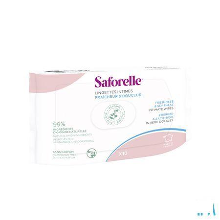 Saforelle Lingettes Flushable Pocket 10