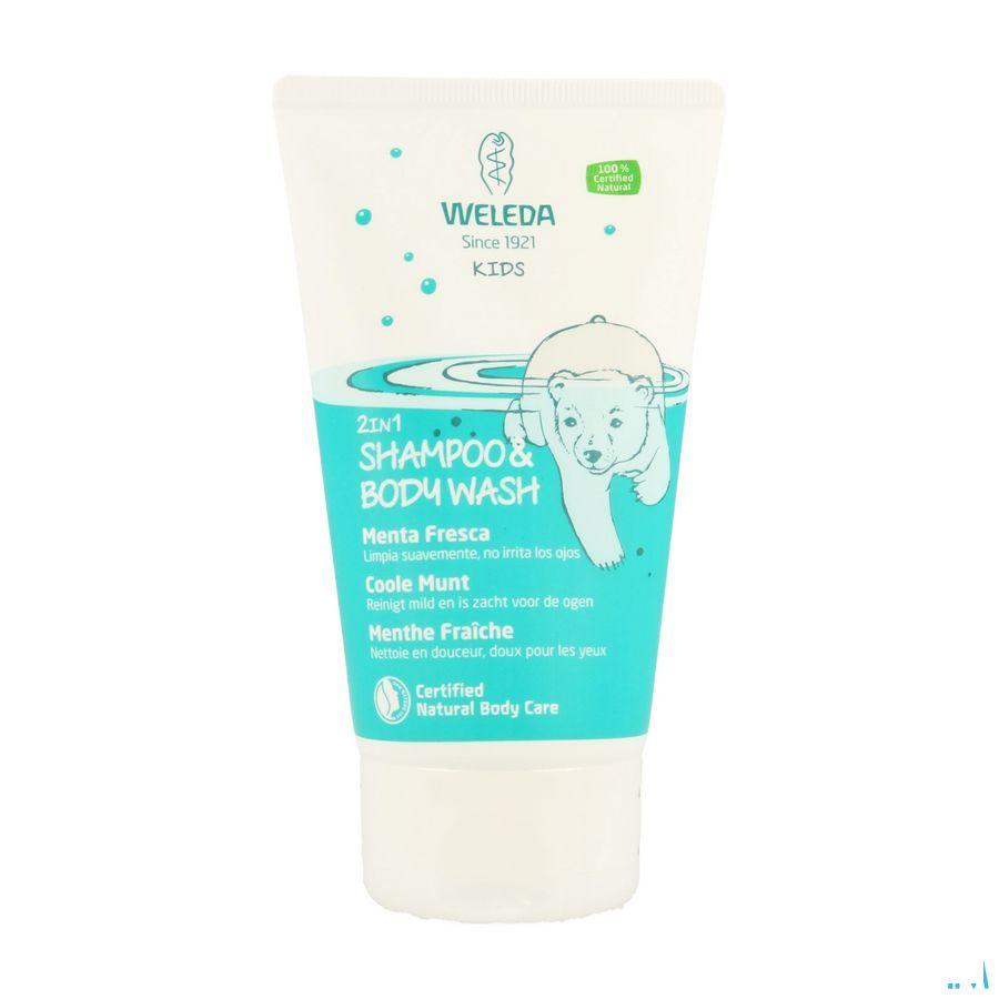 Weleda Kids Shampoo & Bodywash 2in1 Frisse Munt 150 ml  -  Weleda