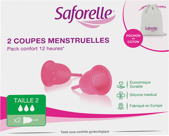 Saforelle Cup Protect Coupe Menstruelle T2 Nouveau