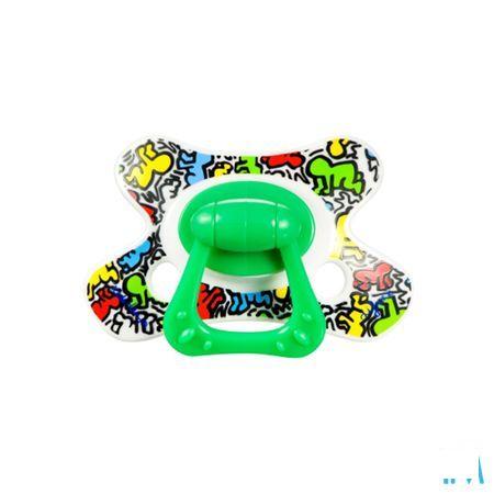 Difrax Fopspeen Natural 6 + Keith Haring  -  Difrax