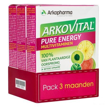 Arkovital Pure Energy 3maand Tabletten 3x30  -  Arkopharma