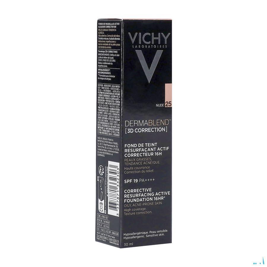 Vichy Fdt Dermablend Correction 3d 25 30 ml  -  Vichy