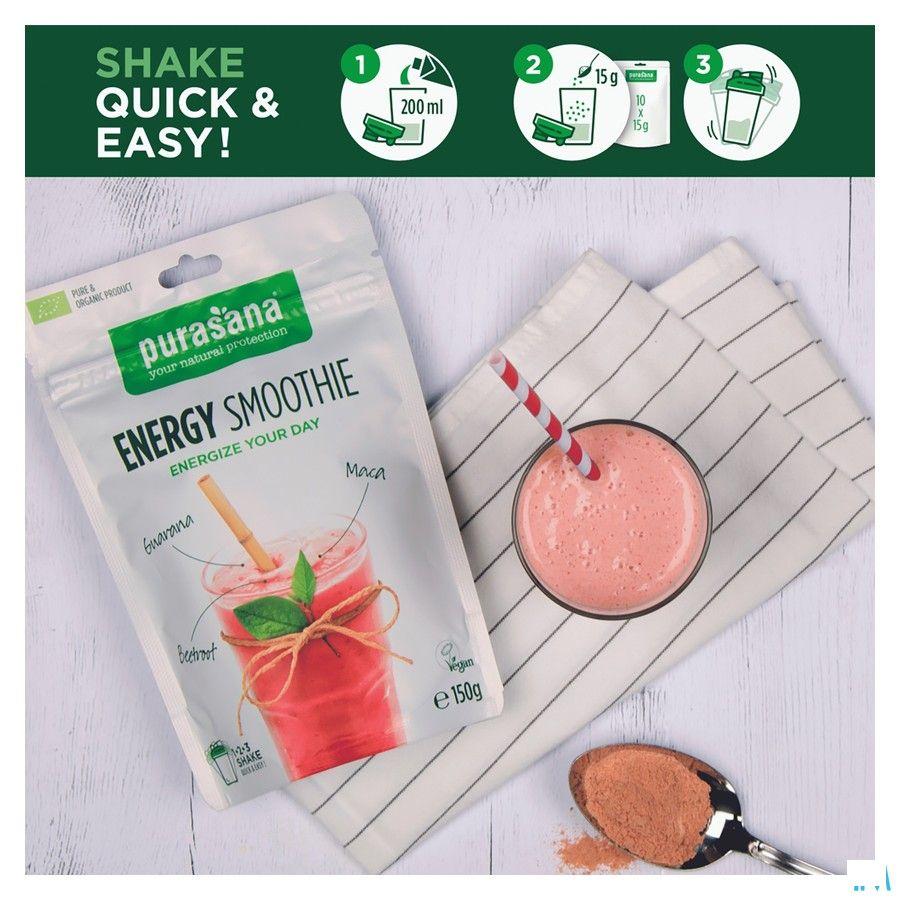 Purasana Energy Smoothie Poeder 150 gr Be-bio-02