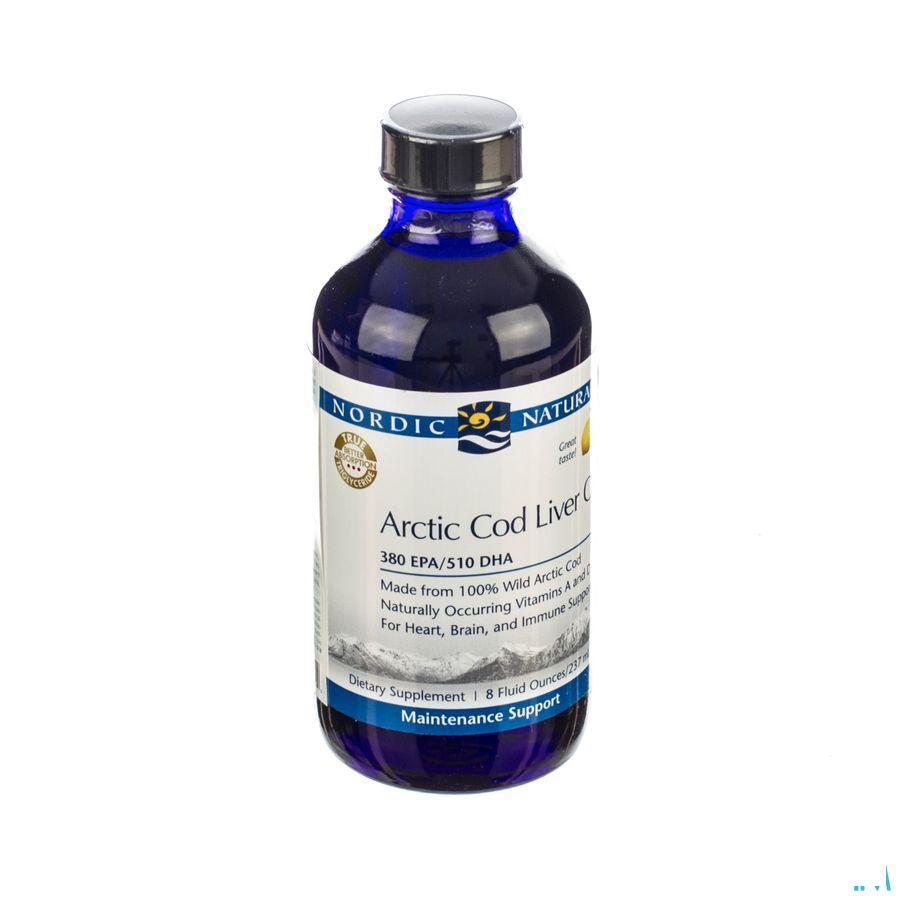 Nordic Arctic Cod Liver Oil Citroen 237ml