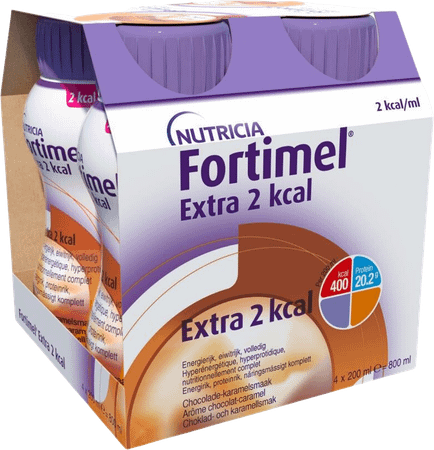 Fortimel Extra 2Kcal Chocolat Caramel 4X200 ml  -  Nutricia