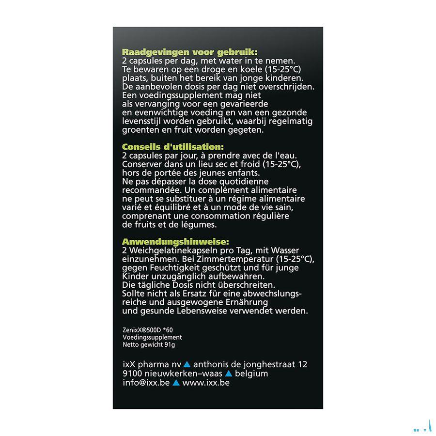 Zenixx 500 D Capsule 60  -  Ixx Pharma