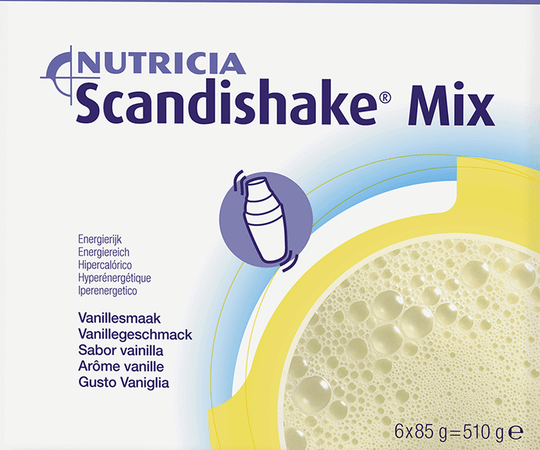 Scandishake Mix Vanille Zakje 6x85 gr  -  Nutricia