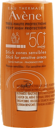 Avene Zon Ip50+ Stick Gevoelige Zones 8 ml  -  Avene
