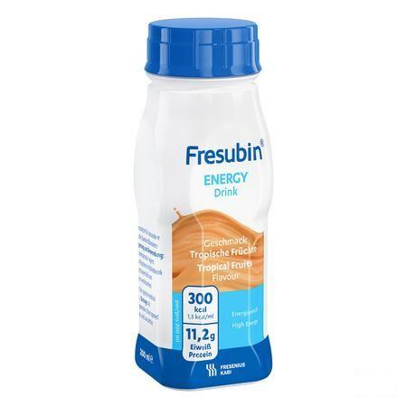 Fresubin Energy Drink Fruits Tropicaux Flacon 4x200 ml  -  Fresenius