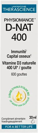 D-Nat 400 Flacon Druppels 20 Ml Physiomance PHY268  -  Therascience