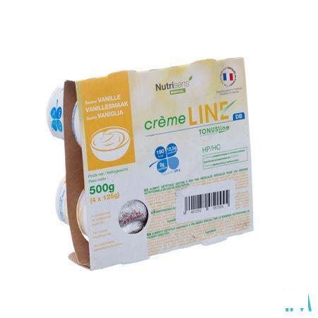 Cremeline + Db Vanille zonder lactose 4x125 gr  -  Nutrisens Medical