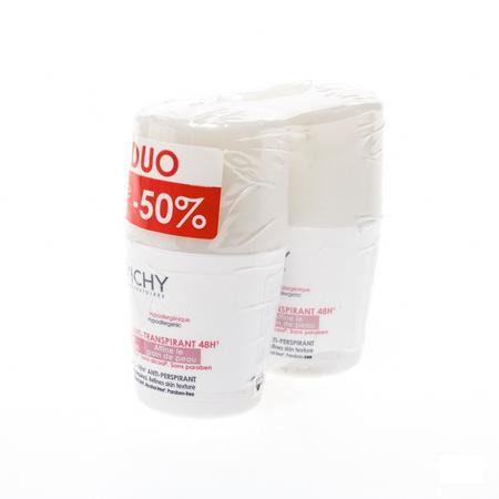 Vichy Deo Anti haargroei Roller 48h Duo 2x50 ml  -  Vichy