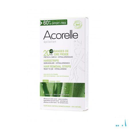Acorelle Strips Koude Was Lichaam 20 + olie 4,8ml  -  Odysud
