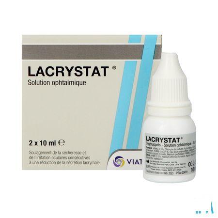 Lacrystat Collyre Flacon 2x10 ml