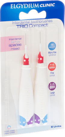 Elgydium Clinic Trio Tablettenborstel Breed Gemengd 2