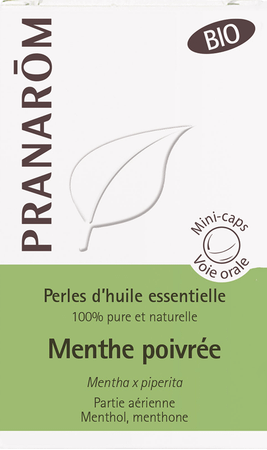Aromaperles Pepermunt Capsule 60  -  Pranarom