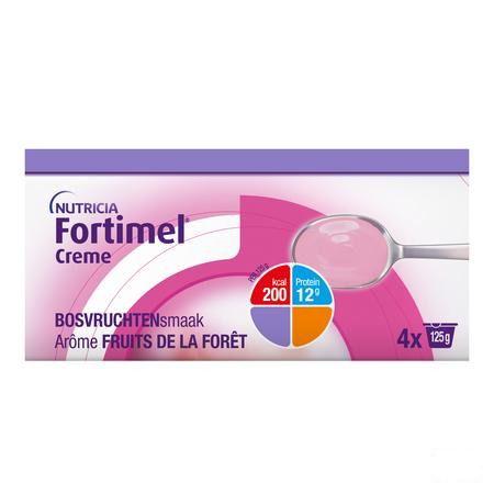 Fortimel Creme Fruits Forets 4X125 g  -  Nutricia