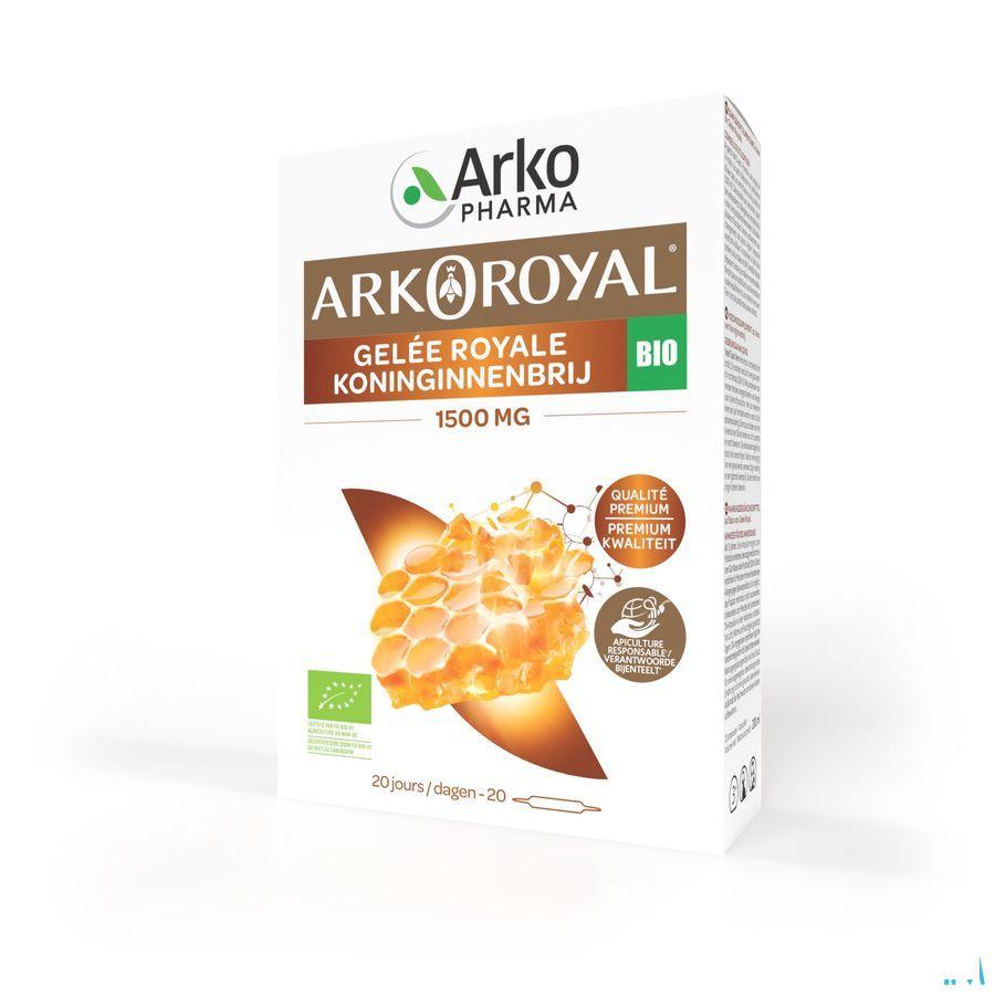 Arkoroyal Gelee Royale Bio 1500 mg Ampoule 20x10 ml  -  Arkopharma