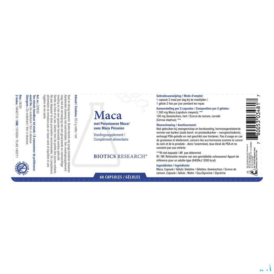 Biotics Maca 60 capsules  -  Energetica Natura