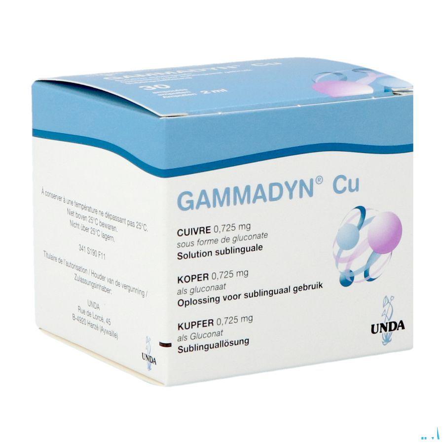 Gammadyn Ampullen 30 X 2 ml Cu  -  Unda - Boiron